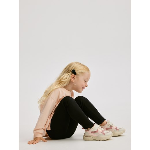 Reserved - Prążkowane legginsy - czarny Reserved 86 (12-18 m.) Reserved