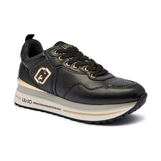 Liu Jo Skórzane sneakersy MAXI WONDER 01 ze sklepu Gomez Fashion Store w kategorii Buty sportowe damskie - zdjęcie 184849867