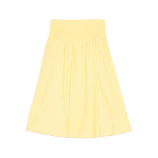 Cropp - Rozkloszowana spódnica midi z kieszeniami - żółty Cropp XL Cropp