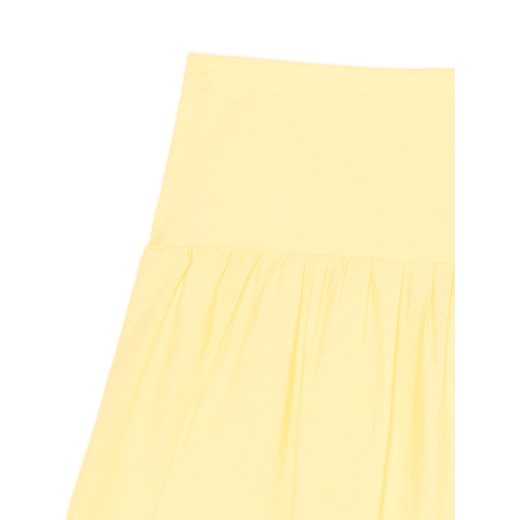 Cropp - Rozkloszowana spódnica midi z kieszeniami - żółty Cropp XS Cropp