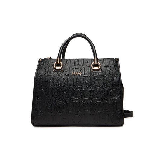 Torebka Liu Jo Ecs M Satchel AF5008 E0538 Czarny ze sklepu eobuwie.pl w kategorii Kuferki - zdjęcie 184850945