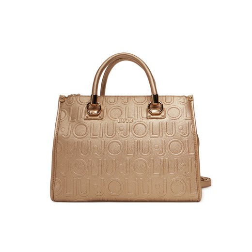 Torebka Liu Jo Ecs M Satchel AF5008 E0538 Złoty ze sklepu eobuwie.pl w kategorii Kuferki - zdjęcie 184850949