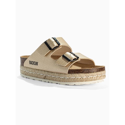 BACKSUN Klapki &quot;Gwana&quot; w kolorze złotym 40 okazyjna cena Limango Polska