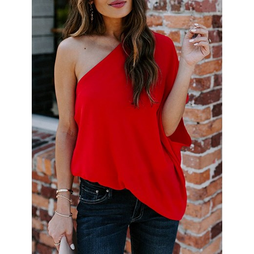 LA Angels Bluzka w kolorze czerwonym ze sklepu Limango Polska w kategorii Bluzki damskie - zdjęcie 184852396