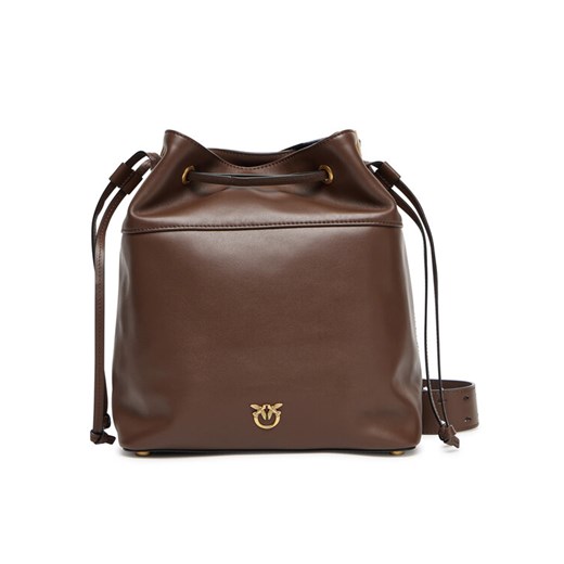 PINKO Torebka Secchiello Classic Al 25-26 PLTT 104305 A0QO Brązowy ze sklepu MODIVO w kategorii Torebki worki - zdjęcie 184852889