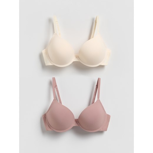 Reserved - Modulowany biustonosz 2 pack - brązowy Reserved 80C Reserved