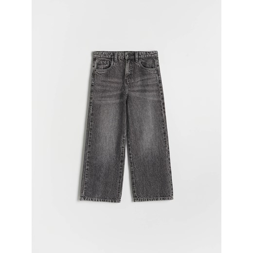 Reserved - Jeansy wide leg - szary ze sklepu Reserved w kategorii Spodnie dziewczęce - zdjęcie 184853838
