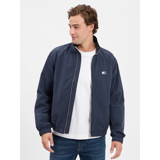 Tommy Jeans Kurtka męska Mężczyźni Sztuczne włókno granatowy jednolity ze sklepu vangraaf w kategorii Kurtki męskie - zdjęcie 184856839
