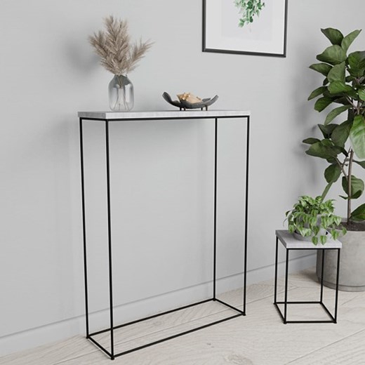 Wąska konsola beton + czarny - Krux 4X Elior One Size Edinos.pl