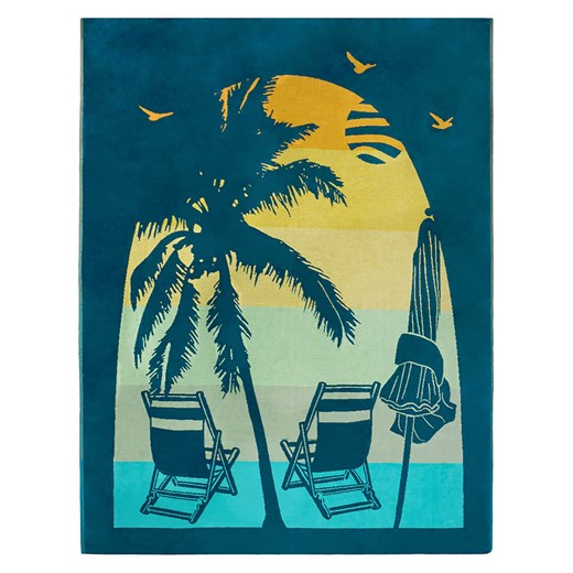 Le Comptoir de la Plage Ręcznik plażowy &quot;Arche&quot; ze wzorem - 180 x 140 cm ze sklepu Limango Polska w kategorii Ręczniki - zdjęcie 184857305