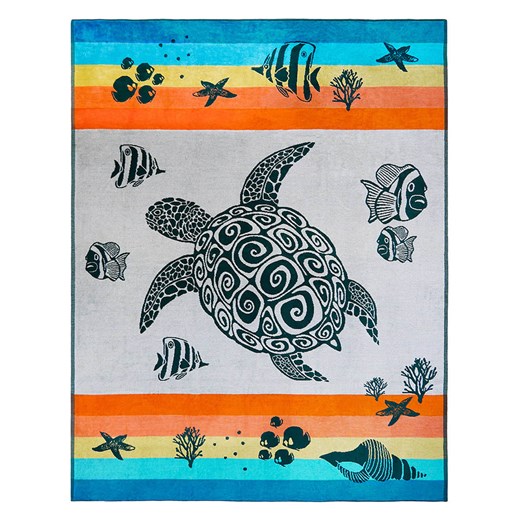 Le Comptoir de la Plage Ręcznik plażowy &quot;Anafi&quot; ze wzorem - 180 x 140 cm ze sklepu Limango Polska w kategorii Ręczniki - zdjęcie 184857309