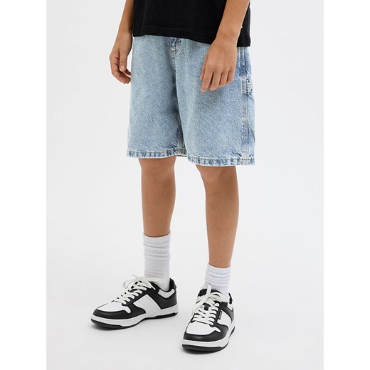 JACK &amp; JONES Junior Bermudy dżinsowe &quot;Tony&quot; w kolorze błękitnym ze sklepu Limango Polska w kategorii Spodenki chłopięce - zdjęcie 184857746