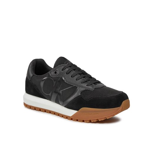 Calvin Klein Jeans Sneakersy Toothy Runner Bold Mono YM0YM00583 Czarny ze sklepu MODIVO w kategorii Buty sportowe męskie - zdjęcie 184858035