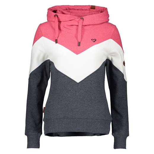 alife and kickin Bluza w kolorze różowo-biało-antracytowym ze sklepu Limango Polska w kategorii Bluzy damskie - zdjęcie 184859117