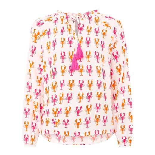 Zwillingsherz Bluzka &quot;Lobster&quot; w kolorze biało-różowo-pomarańczowym ze sklepu Limango Polska w kategorii Bluzki damskie - zdjęcie 184859707