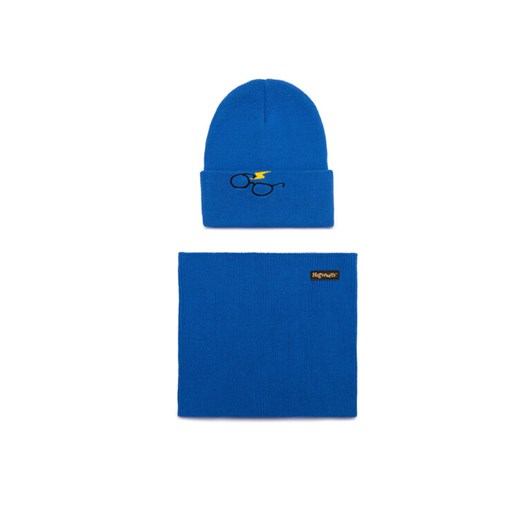 Komplet czapka i komin Harry Potter ACCCS-AW24-243WBHP Granatowy ze sklepu eobuwie.pl w kategorii Czapki dziecięce - zdjęcie 184859857