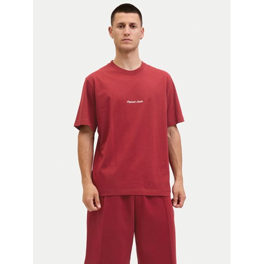 Jack&Jones T-Shirt Norrebro 12282892 Czerwony Relaxed Fit ze sklepu MODIVO w kategorii T-shirty męskie - zdjęcie 184860466