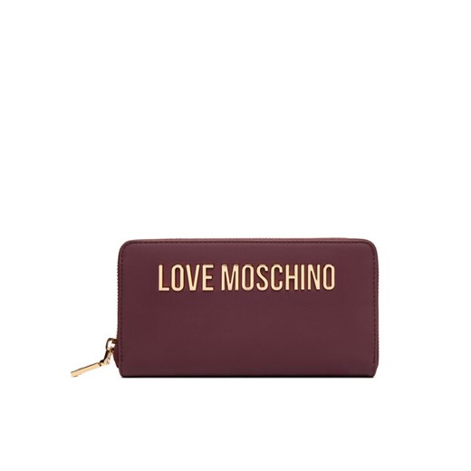 LOVE MOSCHINO Duży Portfel Damski JC5611PP1NKD0552 Bordowy ze sklepu MODIVO w kategorii Portfele damskie - zdjęcie 184860985