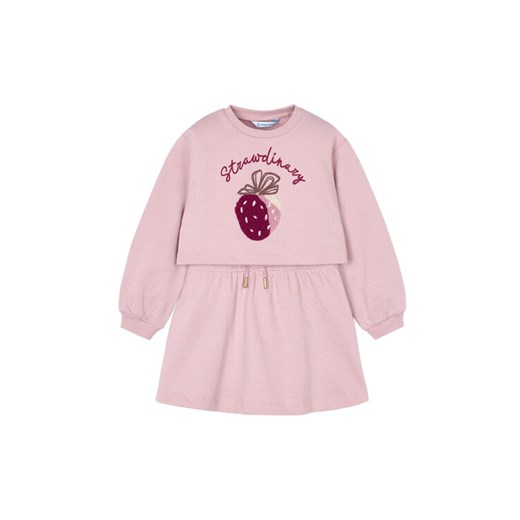 Mayoral Komplet bluza i sukienka 4927 Różowy Regular Fit ze sklepu MODIVO w kategorii Komplety dziewczęce - zdjęcie 184860999