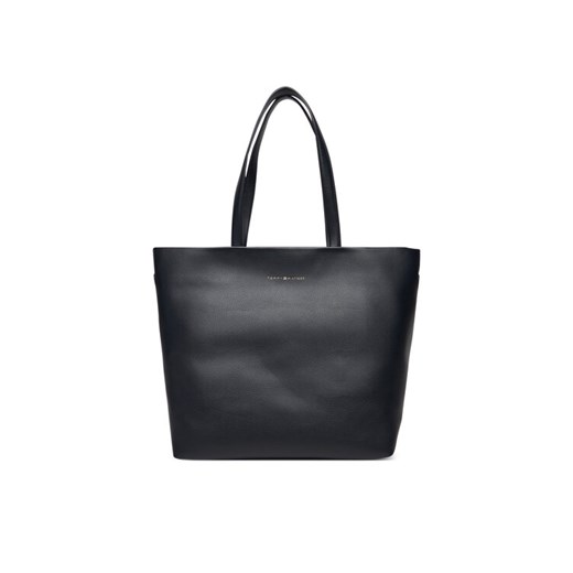 Tommy Hilfiger Torebka Th Logotape Tote AW0AW17693 Granatowy ze sklepu MODIVO w kategorii Torby Shopper bag - zdjęcie 184861066