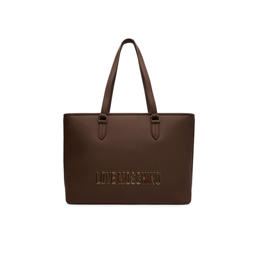 LOVE MOSCHINO Torebka JC4190PP1NKD0301 Brązowy ze sklepu MODIVO w kategorii Torby Shopper bag - zdjęcie 184861169