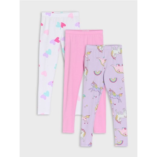 Sinsay - Legginsy 3 pack - wielobarwny - id: 685FV-MLC - marki Sinsay - 184862597 Sinsay - Legginsy 3 pack - wielobarwny ze sklepu Sinsay w kategorii Spodnie dziewczęce - zdjęcie 184862597
