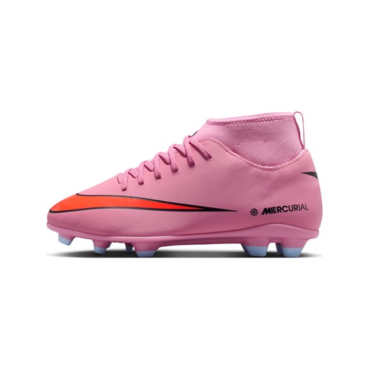 Korki piłkarskie typu high top na różne typy nawierzchni dla małych/dużych dzieci Nike Jr. Mercurial Superfly 10 Club - Różowy ze sklepu Nike poland w kategorii Buty sportowe dziecięce - zdjęcie 184862726