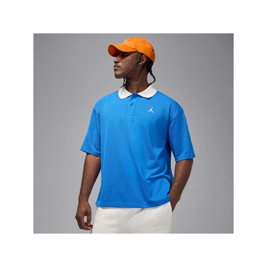 Męska koszulka polo Jordan Brooklyn - Niebieski ze sklepu Nike poland w kategorii T-shirty męskie - zdjęcie 184862755