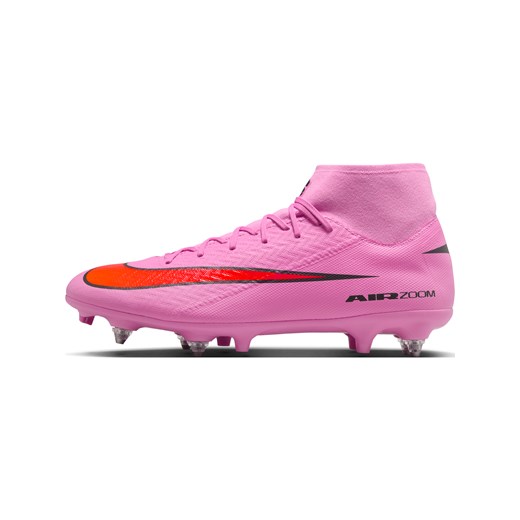 Korki piłkarskie typu high top SG-Pro Nike Mercurial Superfly 10 Academy - Różowy ze sklepu Nike poland w kategorii Buty sportowe męskie - zdjęcie 184862846