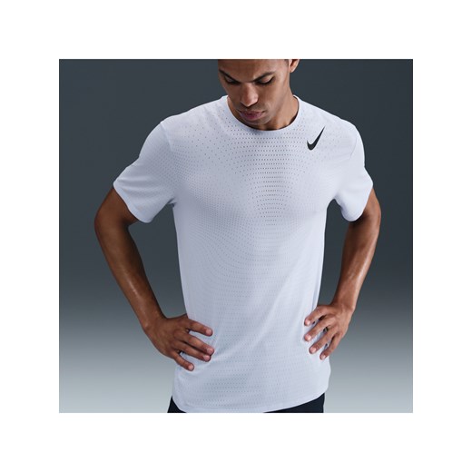 Męska koszulka z krótkim rękawem do biegania Dri-FIT ADV Nike AeroSwift - Szary ze sklepu Nike poland w kategorii T-shirty męskie - zdjęcie 184862856