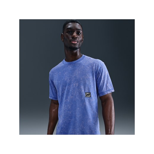 Męska koszulka treningowa z krótkim rękawem Dri-FIT Nike Gym Heritage - Niebieski ze sklepu Nike poland w kategorii T-shirty męskie - zdjęcie 184862865
