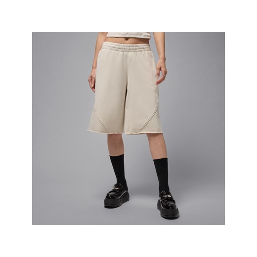 Obszerne damskie spodenki z dzianiny dresowej Jordan Flight Fleece - Brązowy ze sklepu Nike poland w kategorii Szorty - zdjęcie 184862877