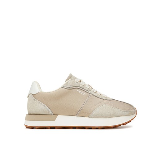 Sneakersy HUGO Kiria 50548131 Beżowy ze sklepu eobuwie.pl w kategorii Buty sportowe damskie - zdjęcie 184863715