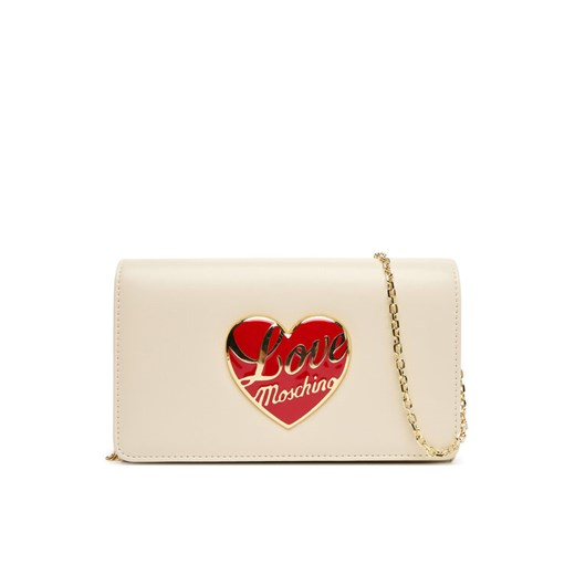 Torebka LOVE MOSCHINO JC4186PP1NLP0110 Écru ze sklepu eobuwie.pl w kategorii Kopertówki - zdjęcie 184863716