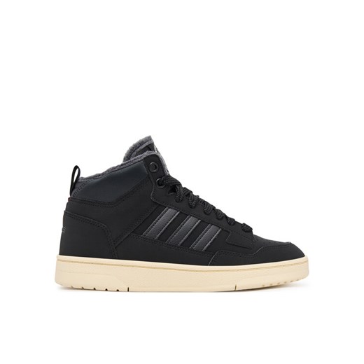 Sneakersy adidas Rapid Court Mid Winterized JR1027 Czarny ze sklepu eobuwie.pl w kategorii Buty sportowe dziecięce - zdjęcie 184863746