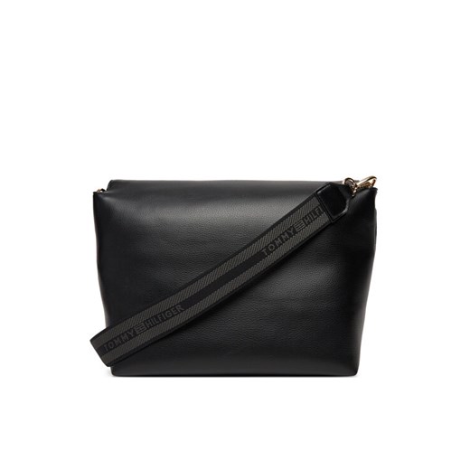 Torebka Tommy Hilfiger Th Logotape AW0AW17692 Czarny Tommy Hilfiger OS eobuwie.pl