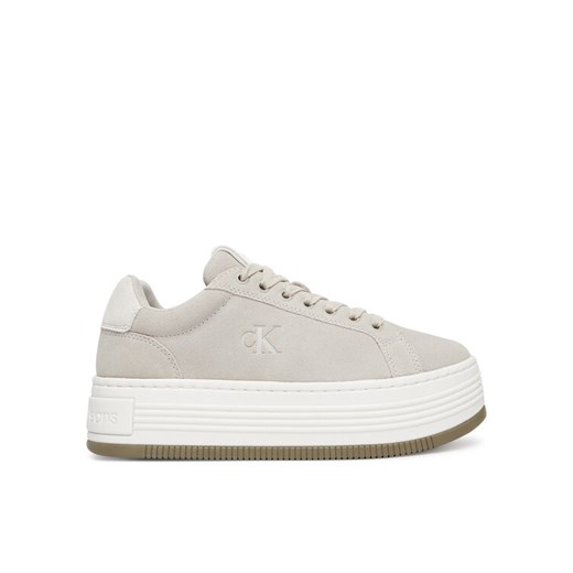 Sneakersy Calvin Klein Jeans Bold Flatf Low Lace Mg Sd YW0YW01839 Szary ze sklepu eobuwie.pl w kategorii Buty sportowe męskie - zdjęcie 184863766