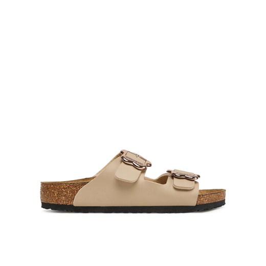 Birkenstock Klapki Arizona Flower Buckle Kids 1030419 S Beżowy ze sklepu MODIVO w kategorii Klapki dziecięce - zdjęcie 184866775