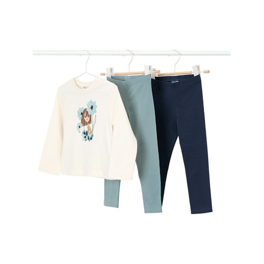 Mayoral Komplet 2 par legginsów i bluzka 4724 Kolorowy Slim Fit ze sklepu MODIVO w kategorii Komplety dziewczęce - zdjęcie 184866839