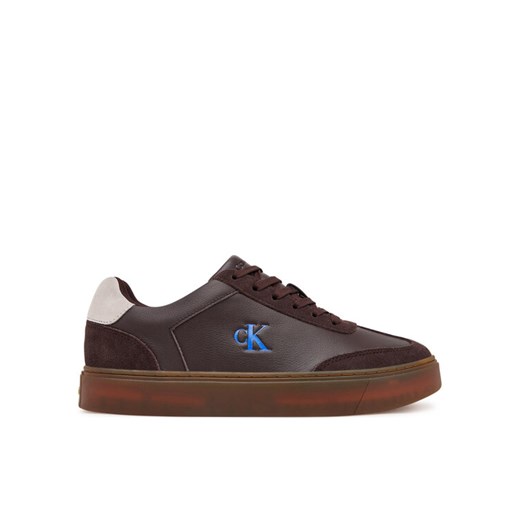 Calvin Klein Sneakersy Classic Cupsole Laceup Wt Mix YM0YM01429 Brązowy ze sklepu MODIVO w kategorii Buty sportowe męskie - zdjęcie 184866865
