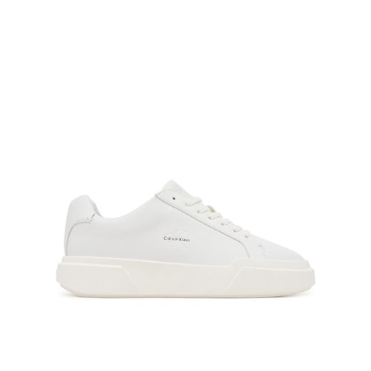 Calvin Klein Sneakersy Chunky Cupsole Laceup Lth Wn YW0YW01947 Biały ze sklepu MODIVO w kategorii Buty sportowe damskie - zdjęcie 184866875