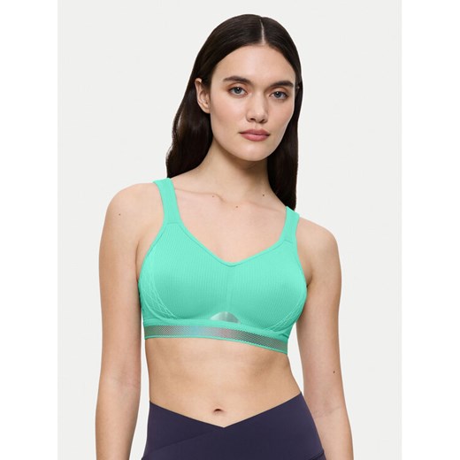 Triumph Biustonosz sportowy Triaction Cardio Flow 10205923 Zielony ze sklepu MODIVO w kategorii Biustonosze - zdjęcie 184866925
