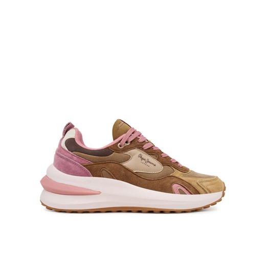Pepe Jeans Sneakersy Winslow Serie PLS600013 Beżowy ze sklepu MODIVO w kategorii Buty sportowe damskie - zdjęcie 184866957