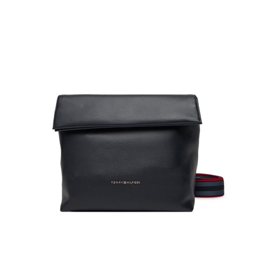 Tommy Hilfiger Torebka Th Logotape Med Crossover AW0AW17692 Granatowy ze sklepu MODIVO w kategorii Listonoszki - zdjęcie 184866985