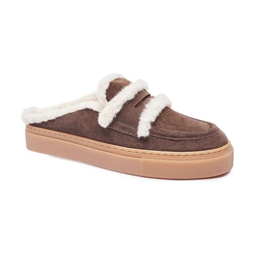 INUIKII Skórzane mule | shearling ze sklepu Gomez Fashion Store w kategorii Klapki damskie - zdjęcie 184868395