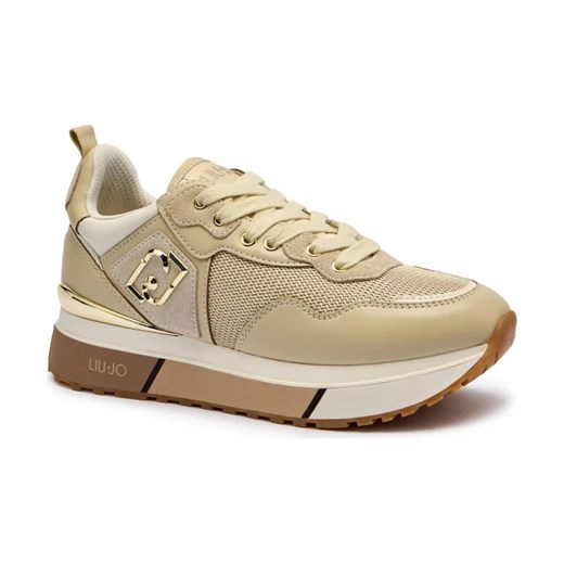 Liu Jo Skórzane sneakersy MAXI WONDER 01 ze sklepu Gomez Fashion Store w kategorii Buty sportowe damskie - zdjęcie 184868407