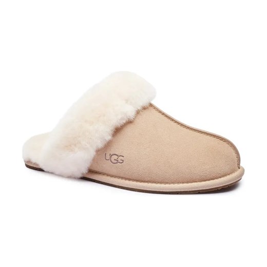 UGG Skórzane obuwie domowe SCUFFETTE II | z dodatkiem wełny ze sklepu Gomez Fashion Store w kategorii Kapcie damskie - zdjęcie 184868425