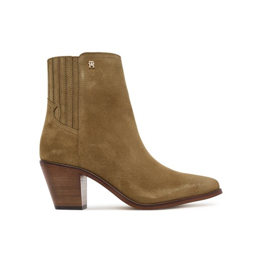 Tommy Hilfiger Botki Western FW0FW08888 Brązowy ze sklepu MODIVO w kategorii Botki - zdjęcie 184869517