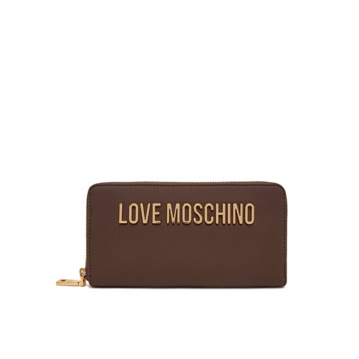 LOVE MOSCHINO Duży Portfel Damski JC5611PP1NKD0301 Brązowy ze sklepu MODIVO w kategorii Portfele damskie - zdjęcie 184869618