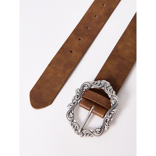 Mohito - Pasek z klamrą - brązowy Mohito L Mohito